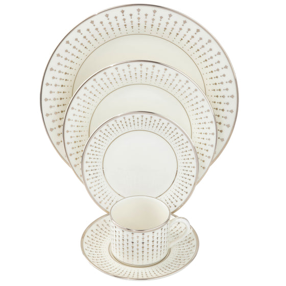 Constellation Platinum White 5 Piece Place Setting