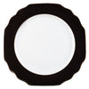Ultra-White Georgian ColorSheen Black - Gold Banding - Bread and Butter Plate
