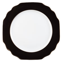  Georgian Colorsheen Black Gold Banding Ultra-White 5 Piece Place Setting