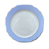 Ultra-White Georgian ColorSheen Light Blue - Platinum Banding - Salad Plate