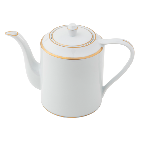Ultra-White Signature Gold No Monogram Pacific Beverage Server & Cover