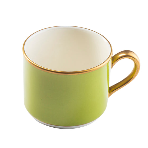 White ColorSheen Red Gold Cereal Bowl
