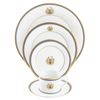 Charlotte Moss Ultra-White Stag Motif Ultra-White 5 piece Place Setting