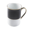 Ultra-White Georgian ColorSheen Black - Platinum Banding - Can Mug