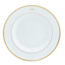  Ultra-White Signature Gold With Monogram Dinner Plate
