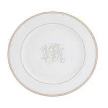  White Signature Platinum With Monogram Accent Salad Plate