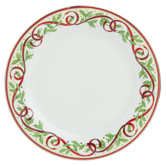 Ultra-White Winter Festival Bread and Bread and Butter Plate