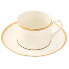  Ivory Signature Gold No Monogram Can Teacup Saucer - Pickard China - SIGONM-19-CN