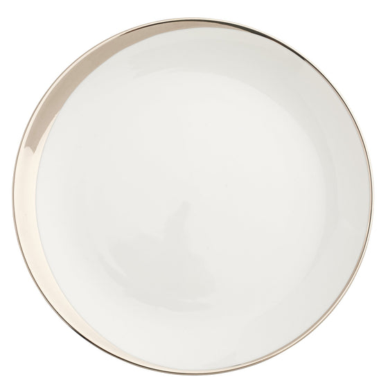 White Crescent Dinner Plate - Pickard China - WCRESCE-001-SY