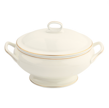  White Signature Gold No Monogram Covered Vegetable Bowl