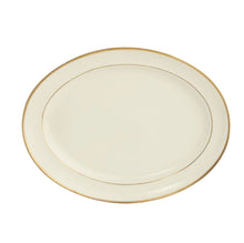  Ivory Signature Gold No Monogram Oval Platter - Pickard China - SIGONM-039-DX