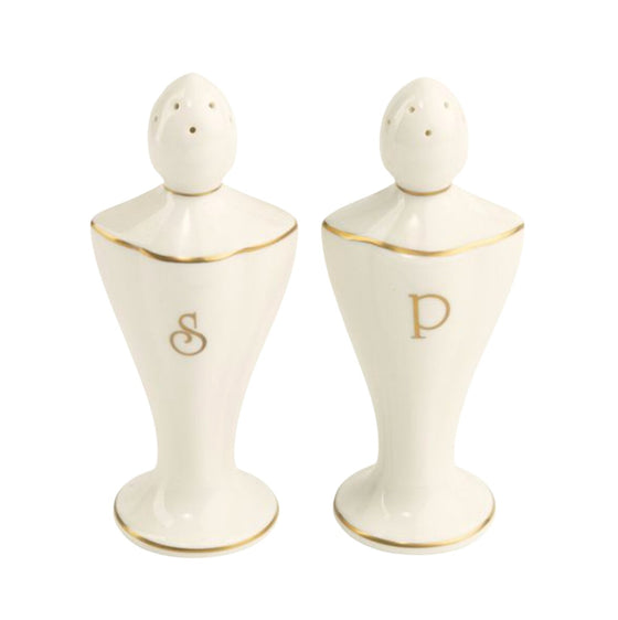 Ivory Signature Gold No Monogram Salt & Pepper - Pickard China - SIGONM-550-AR