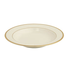  Ivory Signature Gold No Monogram Soup Plate - Pickard China - SIGONM-024-SP