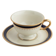  Ivory Washington Rim Teacup Saucer - Pickard China - WASHIN-019-DX