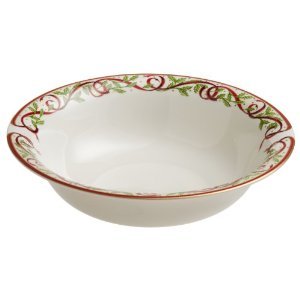 Ivory Winter Festival Round Vegetable Bowl - Pickard China - WINFEG-043-DX