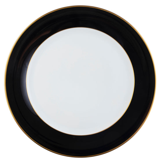 Ultra-White ColorSheen Black Gold Salad Plate - Pickard China - UCSHBKG-005-TR