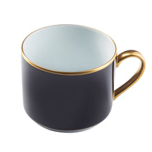  Ultra-White ColorSheen Black Gold Teacup - Pickard China - UCSHBKG-012-CN