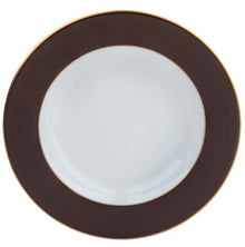  Ultra-White ColorSheen Chocolate Gold Dinner Plate - Pickard China - UCSHCHG-001-TR