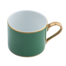  Ultra-White ColorSheen Emerald Green Gold Teacup - Pickard China - UCSHEGG-012-CN