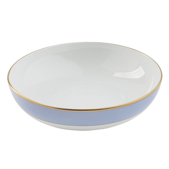 Ultra-White ColorSheen Light Blue Gold Cereal Bowl - Pickard China - UCSHLBG-024-SY