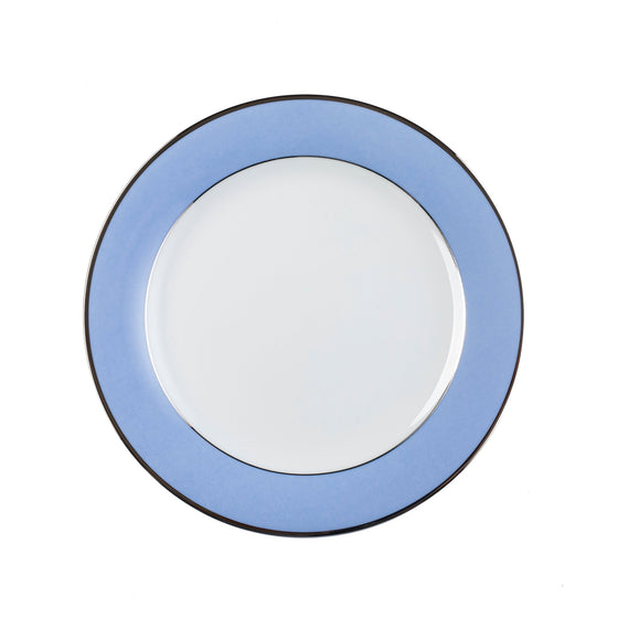 Ultra-White ColorSheen Light Blue Platinum Salad Plate - Pickard China - UCSHLBP-005-TR