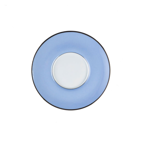 Ultra-White ColorSheen Light Blue Platinum Tea Saucer - Pickard China - UCSHLBP-019-CN