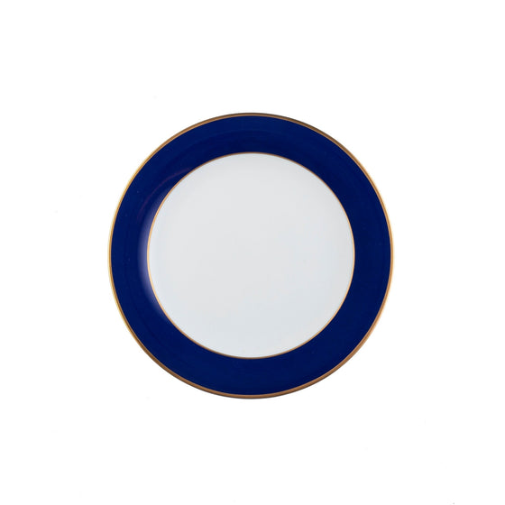 Ultra-White ColorSheen Navy-Blue Gold Bread and Butter Plate - Pickard China - UCSHNBG-009-TR