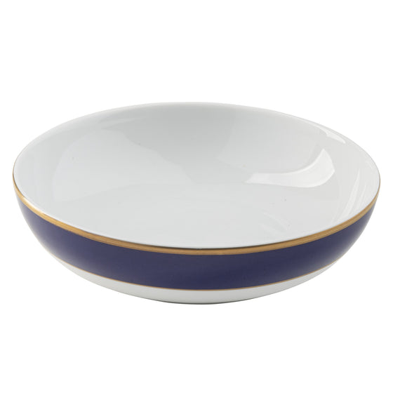Ultra-White ColorSheen Navy-Blue Gold Cereal Bowl - Pickard China - UCSHNBG-024-SY