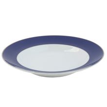  Ultra-White ColorSheen Navy-Blue Platinum Soup Plate - Pickard China - UCSHNBP-024-SP