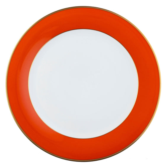 Ultra-White ColorSheen Orange Gold Dinner Plate - Pickard China - UCSHORG-001-TR