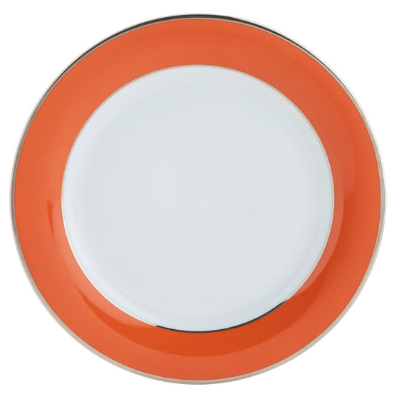 Ultra-White ColorSheen Orange Platinum Dinner Plate - Pickard China - UCSHORP-001-TR