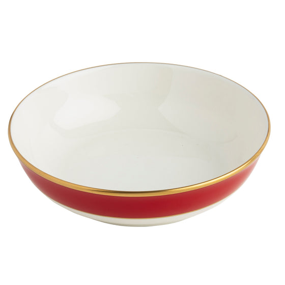 Ultra-White ColorSheen Red Gold Cereal Bowl - Pickard China - UCSHREG-024-SY