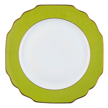  Ultra-White Georgian ColorSheen Apple Green - Gold Banding - Salad Plate - Pickard China - UGCSAGG-005-GA