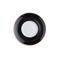  Ultra-White Georgian ColorSheen Black - Gold Banding - Teacup Saucer - Pickard China - UGCSBKG-019-CN