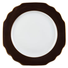  Ultra-White Georgian ColorSheen Chocolate - Gold Banding - Charger Plate - Pickard China - UGCSCHG-059-GA