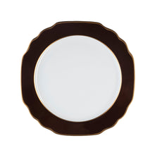  Ultra-White Georgian ColorSheen Chocolate - Gold Banding - Dinner Plate - Pickard China - UGCSCHG-001-GA