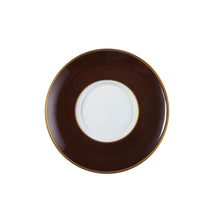  Ultra-White Georgian ColorSheen Chocolate - Gold Banding - Teacup Saucer - Pickard China - UGCSCHG-019-CN