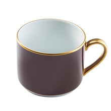  Ultra-White Georgian ColorSheen Chocolate - Gold Banding - Teacup - Pickard China - UGCSCHG-012-CN