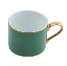  Ultra-White Georgian ColorSheen Emerald Green - Gold Banding - Teacup - Pickard China - UGCSEGG-012-CN