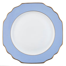  Ultra-White Georgian ColorSheen Light Blue - Gold Banding - Charger Plate - Pickard China - UGCSLBG-059-GA