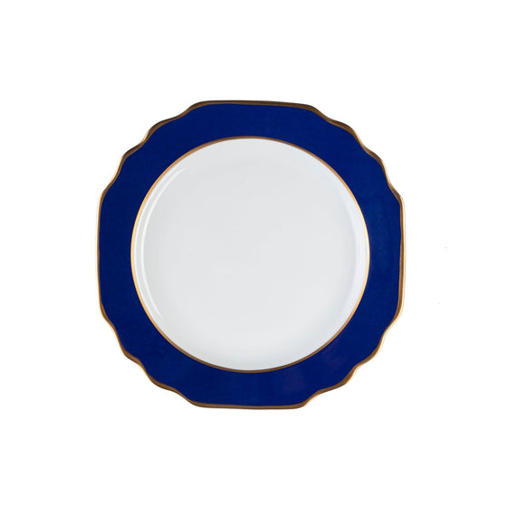 Ultra-White Georgian ColorSheen Navy-Blue - Gold Banding - Bread and Bread and Butter Plate - Pickard China - UGCSNBG-009-GA