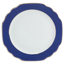  Ultra-White Georgian ColorSheen Navy-Blue - Platinum Banding - Charger Plate - Pickard China - UGCSNBP-059-GA