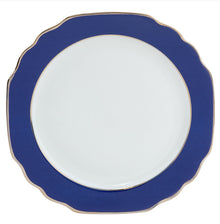  Ultra-White Georgian ColorSheen Navy-Blue - Platinum Banding - Dinner Plate - Pickard China - UGCSNBP-001-GA