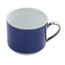  Ultra-White Georgian ColorSheen Navy-Blue - Platinum Banding - Teacup - Pickard China - UGCSNBP-012-CN