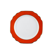  Ultra-White Georgian ColorSheen Orange - Gold Banding - Bread and Bread and Butter Plate - Pickard China - UGCSORG-009-GA