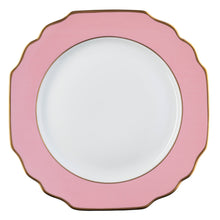  Ultra-White Georgian ColorSheen Pink - Gold Banding - Charger Plate - Pickard China - UGCSPIG-059-GA
