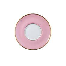  Ultra-White Georgian ColorSheen Pink - Gold Banding - Teacup Saucer - Pickard China - UGCSPIG-019-CN