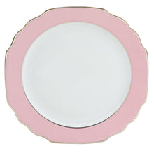  Ultra-White Georgian ColorSheen Pink - Platinum Banding - Charger Plate - Pickard China - UGCSPIP-059-GA