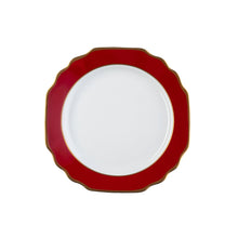  Ultra-White Georgian ColorSheen Red - Gold Banding - Bread and Bread and Butter Plate - Pickard China - UGCSREG-009-GA
