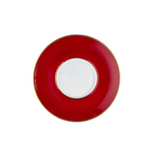  Ultra-White Georgian ColorSheen Red - Gold Banding - Teacup Saucer - Pickard China - UGCSREG-019-CN